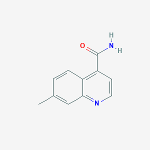 molecular formula C11H10N2O B11905909 7-Methylquinoline-4-carboxamide 