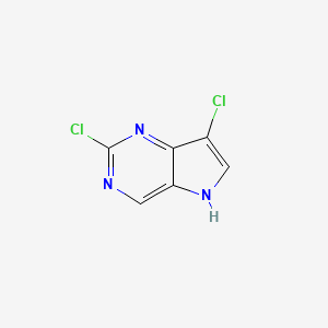 molecular formula C6H3Cl2N3 B11905951 2,7-Dichloro-5H-pyrrolo[3,2-d]pyrimidine 