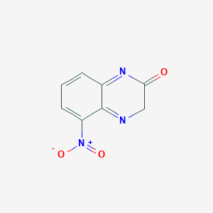 molecular formula C8H5N3O3 B11905961 5-nitroquinoxalin-2(3H)-one 