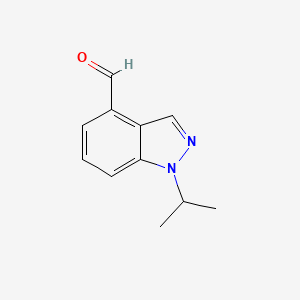 molecular formula C11H12N2O B11905976 1-Isopropyl-1H-indazole-4-carbaldehyde 