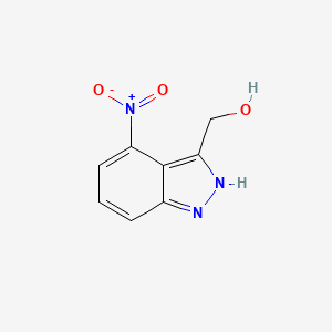 molecular formula C8H7N3O3 B11905979 (4-Nitro-1H-indazol-3-yl)methanol 