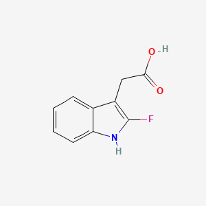 molecular formula C10H8FNO2 B11906003 2-(2-fluoro-1H-indol-3-yl)acetic acid CAS No. 191674-75-6