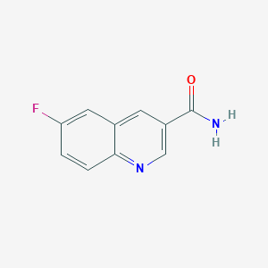 molecular formula C10H7FN2O B11906023 6-Fluoroquinoline-3-carboxamide 