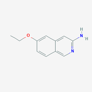 molecular formula C11H12N2O B11906070 6-Ethoxyisoquinolin-3-amine CAS No. 1259224-02-6