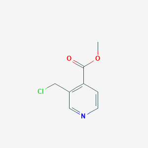 molecular formula C8H8ClNO2 B11906072 Methyl 3-(chloromethyl)isonicotinate 