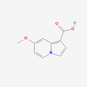 molecular formula C10H9NO3 B11906097 7-Methoxyindolizine-1-carboxylic acid 