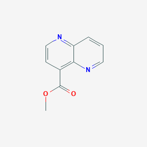 molecular formula C10H8N2O2 B11906105 Methyl 1,5-naphthyridine-4-carboxylate 