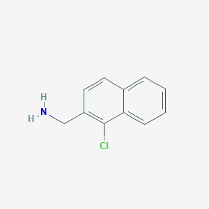 molecular formula C11H10ClN B11906112 2-(Aminomethyl)-1-chloronaphthalene 