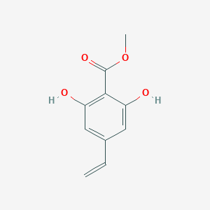 molecular formula C10H10O4 B11906170 Methyl 2,6-dihydroxy-4-vinylbenzoate 