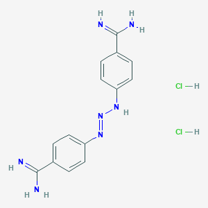 Benzenecarboximidamide, 4,4'-(1-triazene-1,3-diyl)bis-, dihydrochloride