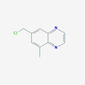 molecular formula C10H9ClN2 B11906240 7-(Chloromethyl)-5-methylquinoxaline 