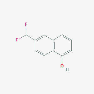 molecular formula C11H8F2O B11906270 2-(Difluoromethyl)-5-naphthol 