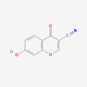 molecular formula C10H5NO3 B11906346 7-Hydroxy-4-oxo-4H-chromene-3-carbonitrile CAS No. 50743-37-8