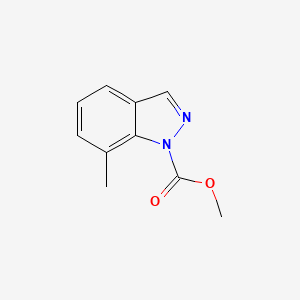 molecular formula C10H10N2O2 B11906371 methyl 7-methyl-1H-indazole-1-carboxylate 