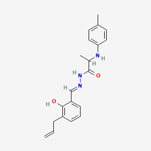 molecular formula C20H23N3O2 B1190639 N'-(3-allyl-2-hydroxybenzylidene)-2-(4-toluidino)propanohydrazide 