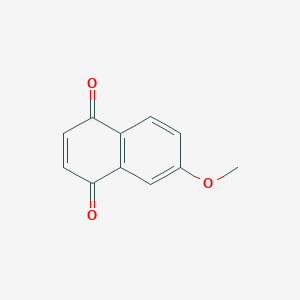 molecular formula C11H8O3 B11906394 6-Methoxynaphthalene-1,4-dione CAS No. 29263-68-1