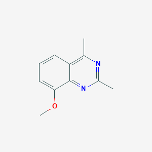 molecular formula C11H12N2O B11906398 8-Methoxy-2,4-dimethylquinazoline 