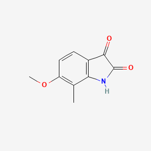 molecular formula C10H9NO3 B11906410 6-Methoxy-7-methylindoline-2,3-dione 