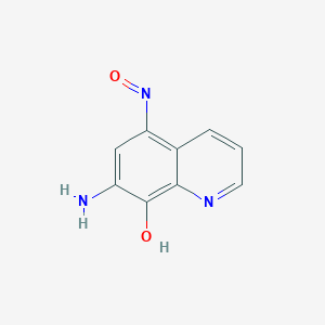 molecular formula C9H7N3O2 B11906425 7-Amino-5-nitrosoquinolin-8-ol CAS No. 92095-68-6