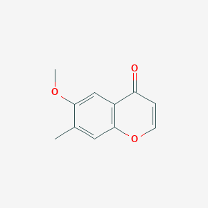 molecular formula C11H10O3 B11906426 6-Methoxy-7-methyl-4H-chromen-4-one 