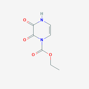 molecular formula C7H8N2O4 B11906434 Ethyl 2,3-dioxo-3,4-dihydropyrazine-1(2H)-carboxylate 