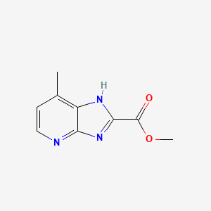 molecular formula C9H9N3O2 B11906490 Methyl 7-methyl-1H-imidazo[4,5-b]pyridine-2-carboxylate 