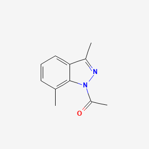 molecular formula C11H12N2O B11906501 1-(3,7-Dimethyl-1H-indazol-1-yl)ethanone 