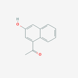 molecular formula C12H10O2 B11906571 Ethanone, 1-(3-hydroxy-1-naphthalenyl)- 
