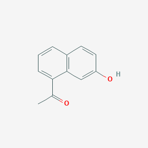 molecular formula C12H10O2 B11906597 1-(7-Hydroxynaphthalen-1-yl)ethanone CAS No. 3453-56-3