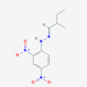 molecular formula C11H14N4O4 B119066 2-Methylbutanal 2,4-Dinitrophenylhydrazone CAS No. 1646-99-7