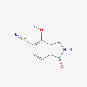 molecular formula C10H8N2O2 B11906644 4-Methoxy-1-oxoisoindoline-5-carbonitrile 