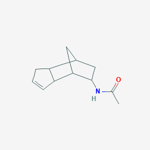 molecular formula C12H17NO B11906658 N-(3a,4,5,6,7,7a-Hexahydro-1H-4,7-methanoinden-5-yl)acetamide CAS No. 112403-14-2