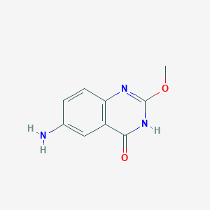 molecular formula C9H9N3O2 B11906704 6-Amino-2-methoxyquinazolin-4(3H)-one 