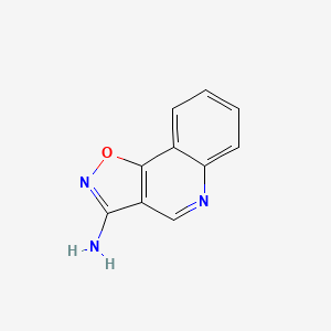molecular formula C10H7N3O B11906709 Isoxazolo[4,5-c]quinolin-3-amine 