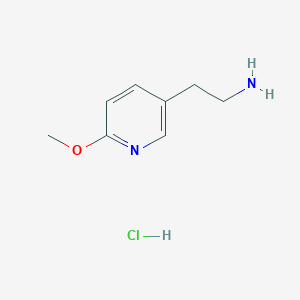 molecular formula C8H13ClN2O B11906749 2-(6-Methoxypyridin-3-yl)ethanamine hydrochloride 