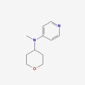 molecular formula C11H16N2O B11906773 N-Methyl-N-(tetrahydro-2H-pyran-4-yl)pyridin-4-amine 