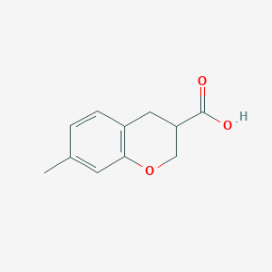 molecular formula C11H12O3 B11906780 7-Methylchroman-3-carboxylic acid 