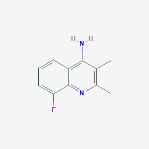 molecular formula C11H11FN2 B11906782 8-Fluoro-2,3-dimethylquinolin-4-amine 