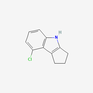 molecular formula C11H10ClN B11906795 8-Chloro-1,2,3,4-tetrahydrocyclopenta[b]indole 