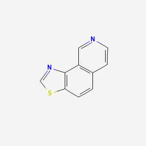 molecular formula C10H6N2S B11906811 Thiazolo[5,4-h]isoquinoline CAS No. 36328-41-3