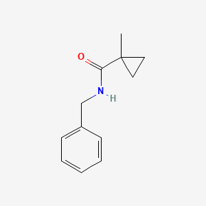 molecular formula C12H15NO B11906829 N-Benzyl-1-methylcyclopropanecarboxamide 