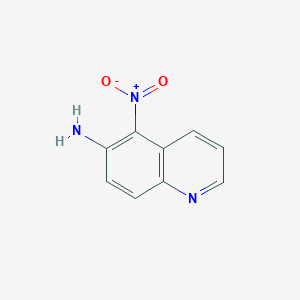 molecular formula C9H7N3O2 B11906845 5-Nitroquinolin-6-amine CAS No. 42606-37-1