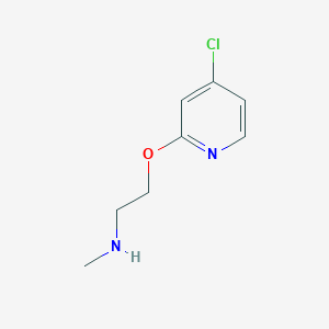 molecular formula C8H11ClN2O B11906906 2-((4-Chloropyridin-2-yl)oxy)-N-methylethanamine CAS No. 1346708-17-5