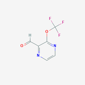 molecular formula C6H3F3N2O2 B11906927 3-(Trifluoromethoxy)pyrazine-2-carbaldehyde 