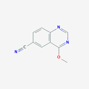 molecular formula C10H7N3O B11906946 4-Methoxyquinazoline-6-carbonitrile 