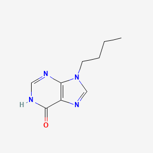 molecular formula C9H12N4O B11907013 6H-Purin-6-one, 3,9-dihydro-9-butyl- CAS No. 5444-84-8