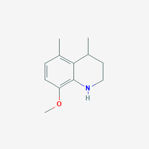 molecular formula C12H17NO B11907024 8-Methoxy-4,5-dimethyl-1,2,3,4-tetrahydroquinoline 