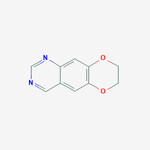 molecular formula C10H8N2O2 B11907032 7,8-Dihydro-[1,4]dioxino[2,3-g]quinazoline 