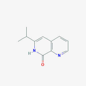 molecular formula C11H12N2O B11907035 6-(Propan-2-yl)-1,7-naphthyridin-8(7H)-one CAS No. 922527-19-3