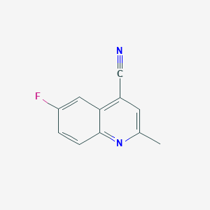 molecular formula C11H7FN2 B11907047 6-Fluoro-2-methylquinoline-4-carbonitrile 